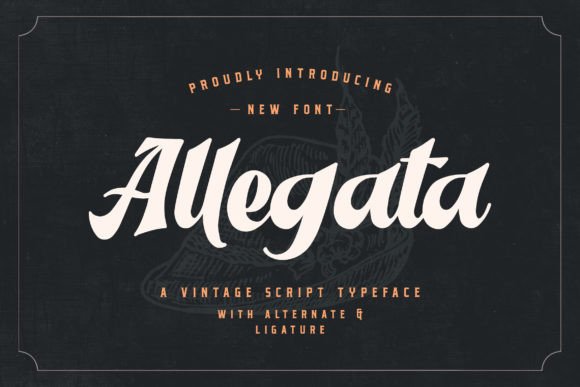 Allegata: A Vintage Script Font That Feels Like Home