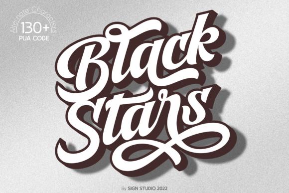 Black Stars: A Retro Handwritten Font That Feels Like Home
