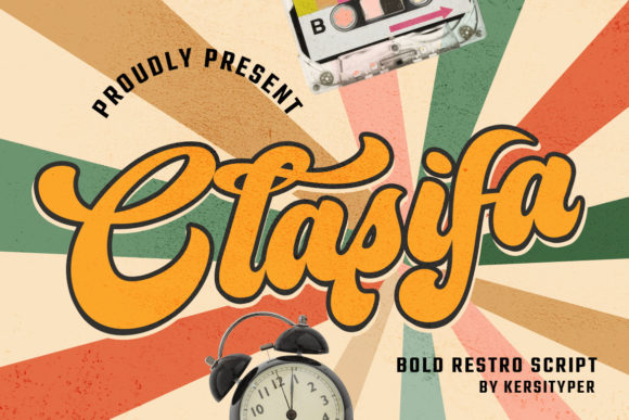 Clasifa: A Bold Retro Script Font That Cuts Through the Feed