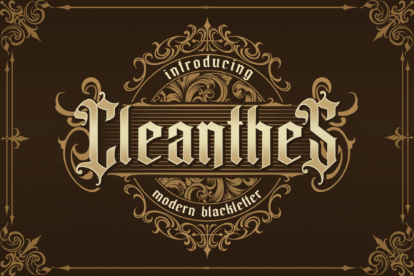 Cleanthes: A Blackletter Font That Elevates Real Business Branding