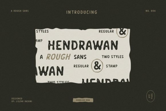 Hendrawan: A Vintage Sans Serif That Makes Your Brand Feel Thoughtful