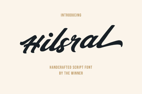 Hilsral: A Bold Handwritten Font for Campaign Headlines