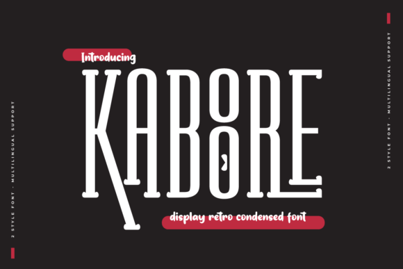 Kaboore: A Retro Condensed Display Font That Stands Out
