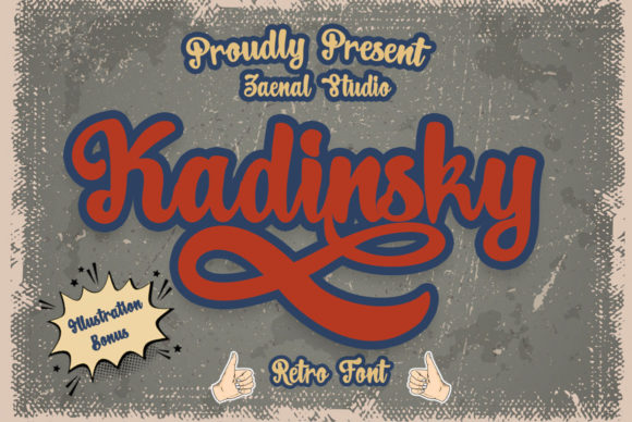 Kadinsky: A Retro Script Font That Elevates Brand Campaigns