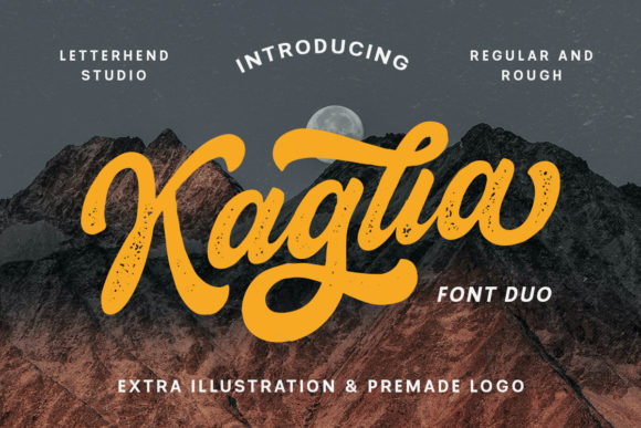 Kaglia: A Bold Script Font That Builds Brand Trust