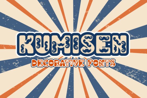 Kumisen: A Retro Mustache Display Font for Digital Branding