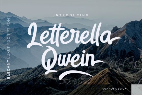 Letterella Qwein: A Thoughtful Script Font for Editorial Warmth