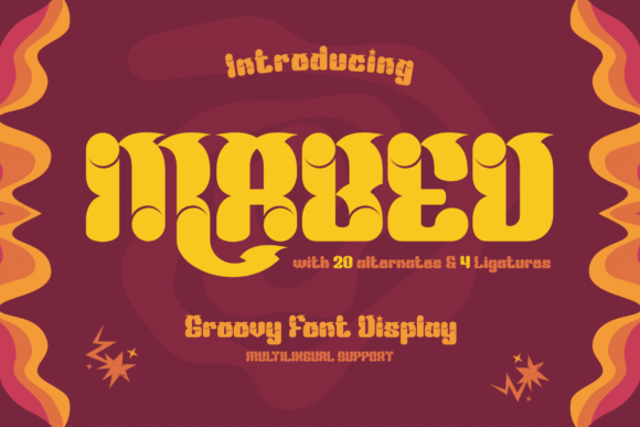 Mabed: A Psychedelic Display Font That Feels Like Vintage Joy