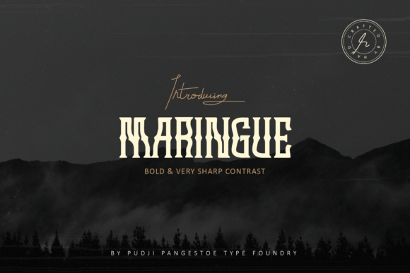 Maringue: A Retro Western Typeface That Anchors Digital Branding