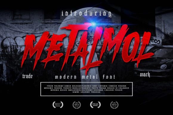 Metalmol Blackletter Font for Bold Handmade Branding