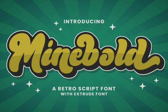 Minebold: A Retro Bold Handwritten Font for Digital Branding