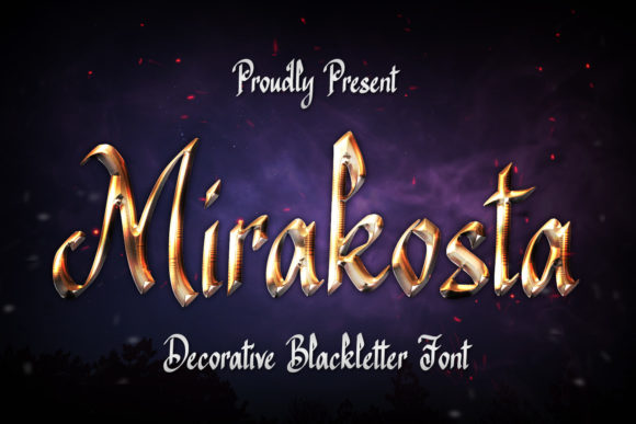 Mirakosta: A Blackletter Font That Builds Brand Trust