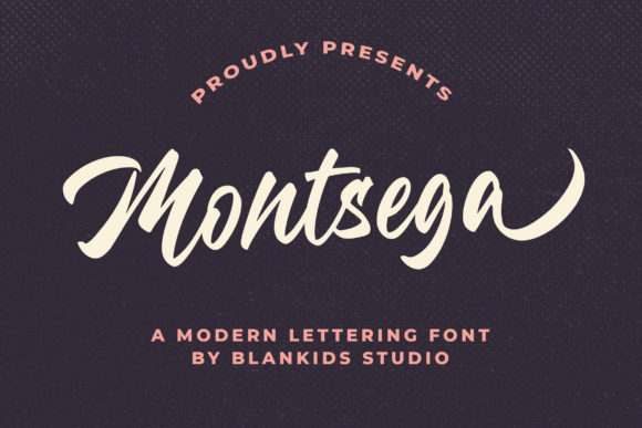 Montsega Script Font for Handmade Labels & Printables