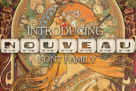 Nouveau: A Retro Decorative Font That Elevates Digital Branding