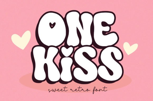 One Kiss: A Retro Display Typeface with Editorial Warmth