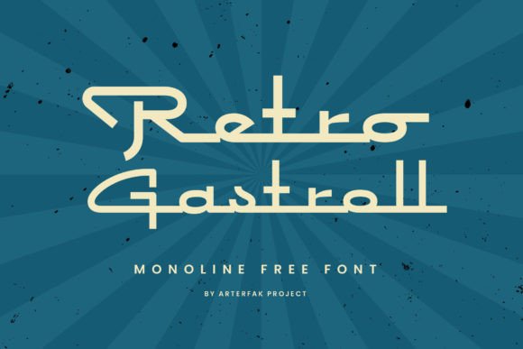 Retro Gastroll: A Vintage Display Font for Modern Web Projects