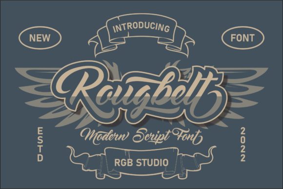 Rougbelt: A Bold Handwritten Font for Confident Digital Branding