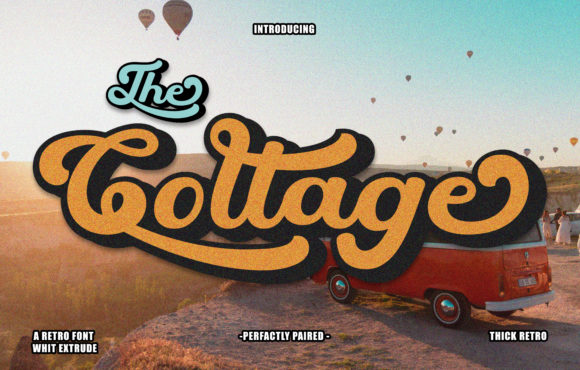 The Collage: A Bold, Retro Script Font That Elevates Your Brand