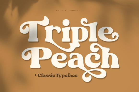 Triple Peach Serif Font for Handmade Creators
