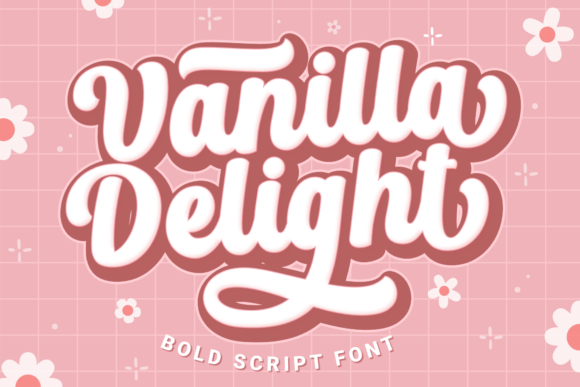 Vanilla Delight: A Bold Retro Script Font That Actually Works