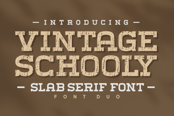 Vintage Schooly: A Retro Slab Serif That Anchors Real Branding