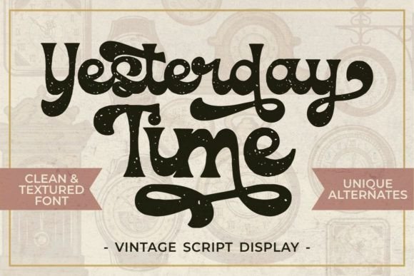 Yesterday Time: A Vintage Script Font for Handmade Charm